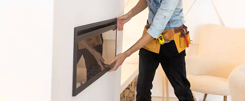 Metal Fireplace Installation in Corinth, Texas