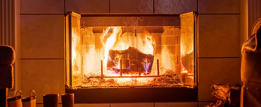 Mendota Hearth Landscape Fireplace Installation in Corinth, Texas