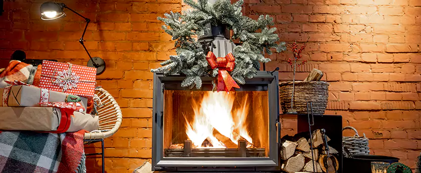 Travis Industries Linear Gas Fireplace Installation in Corinth, Texas